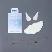 Тейпы под макияж для коррекции овала лица, набор - 2 предмета (аппликации, резинки) Тейпы под макияж для коррекции овала лица, набор - 2 предмета (аппликации, резинки)