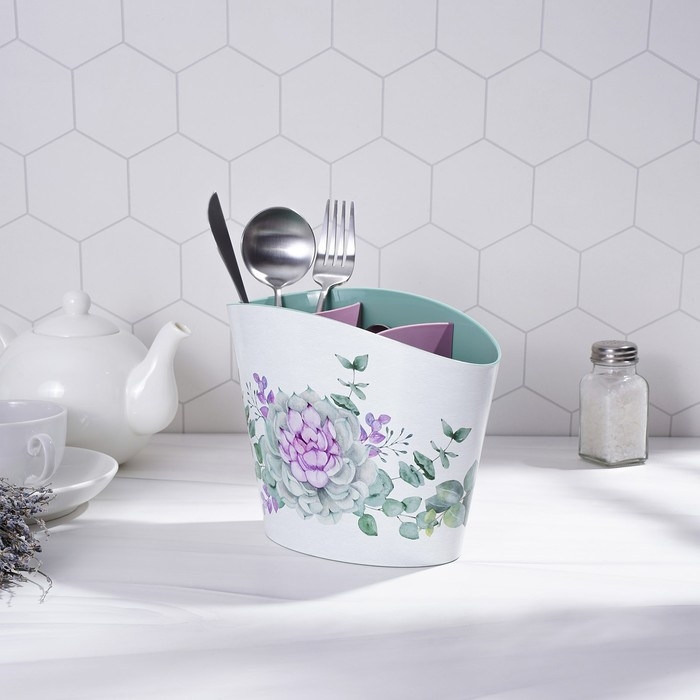 Подставка для столовых приборов «Каменная роза» Подставка для столовых приборов «Каменная роза»