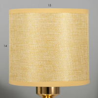 Лампа настольная "Санти" 1х40Вт Е27 золото 15х15х28 см RISALUX