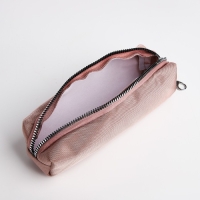 Рюкзак школьный на молнии, 5 наружных карманов, пенал, цвет пудровый