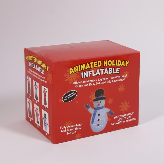 Надувная фигура Надувная фигура "Дед Мороз" крутится вокруг себя, 210 см