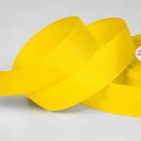 Лента репсовая, 25 мм, 23 &plusmn; 1 м, цвет жёлтый №15