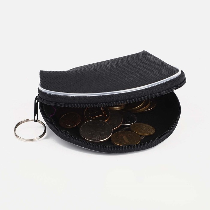 Кошелёк женский на молнии, цвет чёрный Кошелёк женский на молнии, цвет чёрный