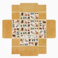 Коробка новогодняя складная &laquo;Ретро&raquo;, 17 х 17 х 7 см, Новый год