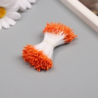 Тычинки для искусственных цветов глянец "Рисинки" оранжевый набор 360 шт длина 6 см