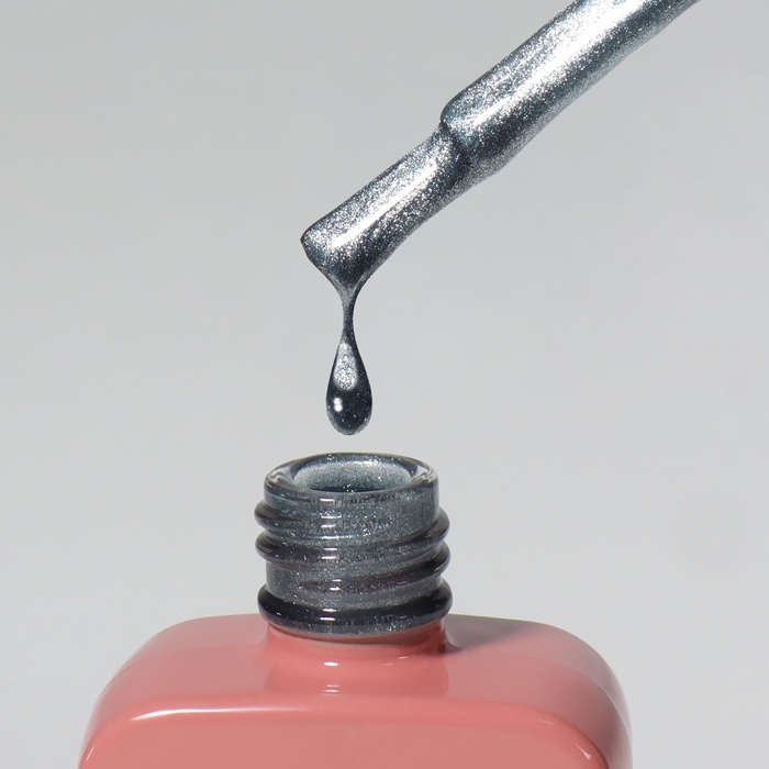 Гель лак для ногтей &laquo;CAT`S EYE GENTLE&raquo;, 3-х фазный, 10 мл, LED/UV, цвет голубой (55)