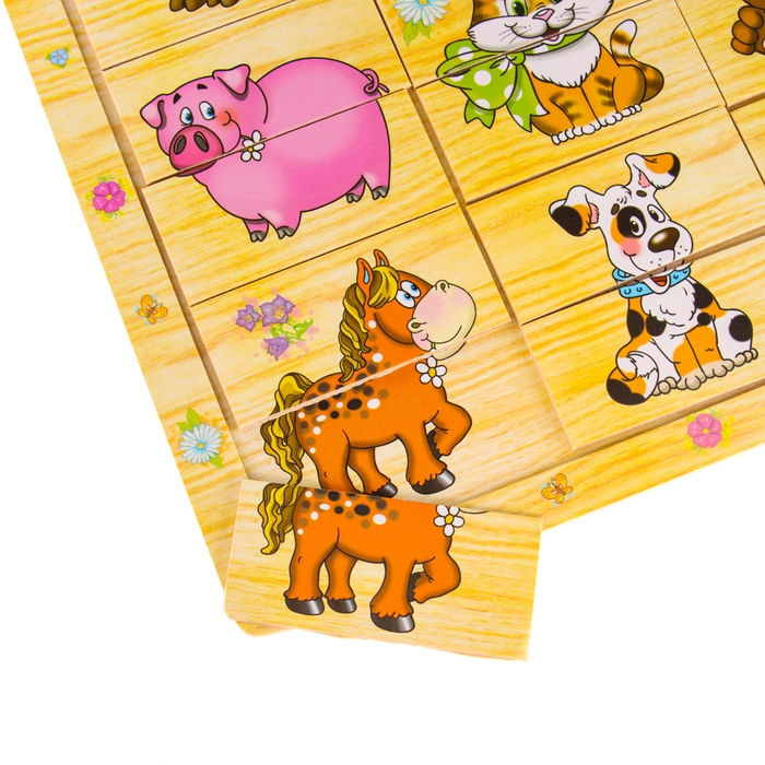 Пазл разрезные картинки &laquo;Учим животных&raquo;