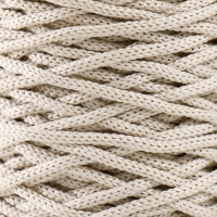 Шнур для вязания 100% полиэфир 3мм 100м/200&plusmn;20гр (02-молочный)