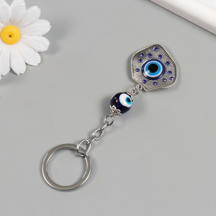 Брелок от сглаза металл "Лепесток" 3х3,5 см