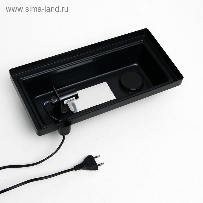 Аквариум Прямоугольный Аквариум Прямоугольный "Колонна Ширма" 25 литров, 34 х 17 х 45 см, чёрный