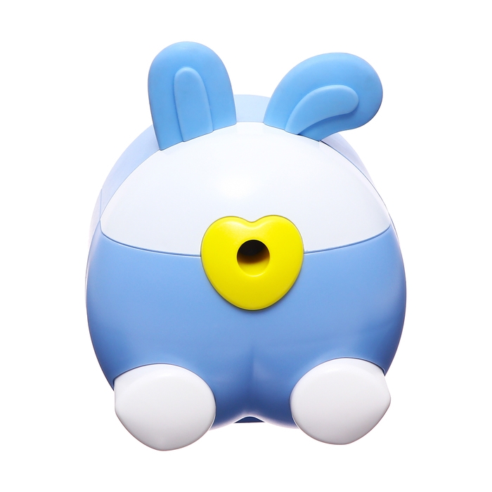 Точилка механическая с контейнером, Ушки синий/белый Точилка механическая с контейнером, Ушки синий/белый