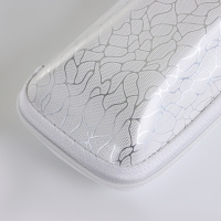 Футляр для очков на молнии, длина 16 см, цвет белый Футляр для очков на молнии, длина 16 см, цвет белый