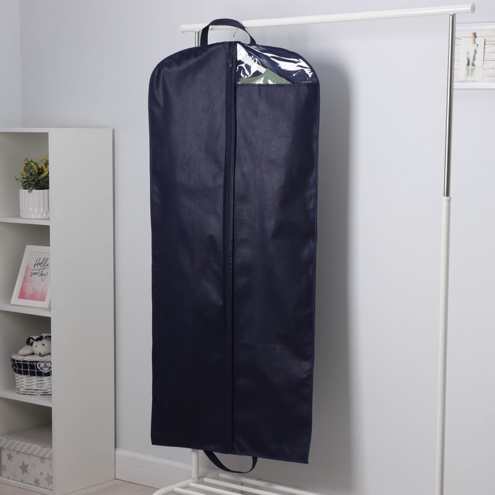 Чехол для одежды, 60&times;140 см, цвет синий