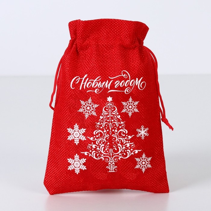 Мешок с термонаклейкой &laquo;Снежинки&raquo;, 16 х 24 см +/- 1.5 см, Новый год