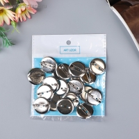 Основа для творчества "Значок с булавкой" набор 20 шт площадка 2,3х2,3 см Основа для творчества "Значок с булавкой" набор 20 шт площадка 2,3х2,3 см