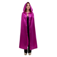 Карнавальный плащ взрослый, атлас, цвет ярко-фиолетовый, длина 120 см