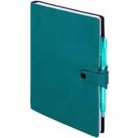 Ежедневник Strep Front на заказ, недатированный, бирюзовый