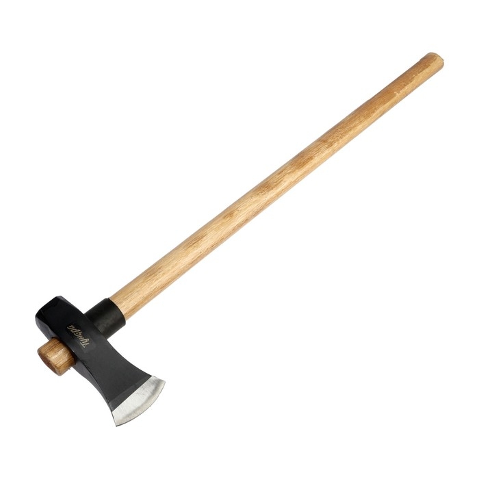 Колун-кувалда кованый ТУНДРА ПРОФИ, обратный всад, рукоятка из бука, с защитой, 2.7 кг Колун-кувалда кованый ТУНДРА ПРОФИ, обратный всад, рукоятка из бука, с защитой, 2.7 кг
