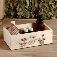 Ящик деревянный "Have a nice day", 24.5&times;14&times;8 см