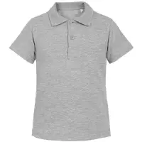 Рубашка поло детская Virma Kids серый меланж, 10 лет