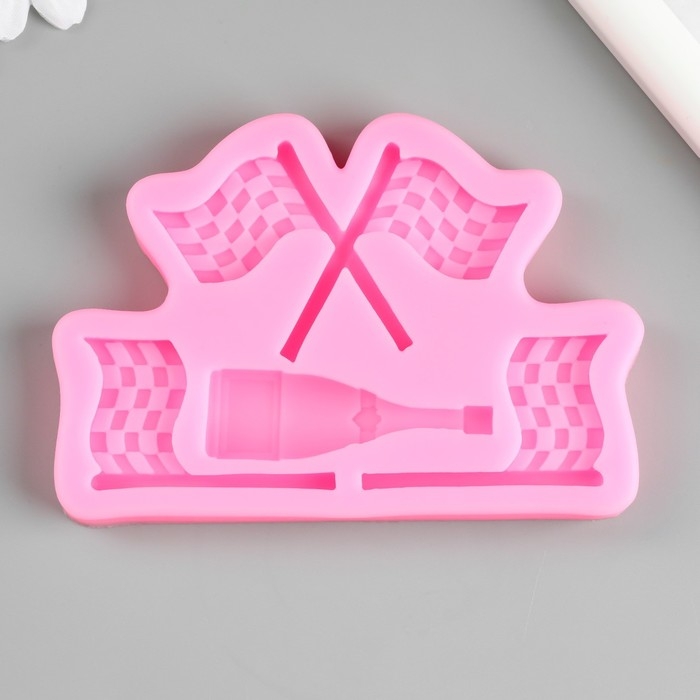 Молд силикон Молд силикон "Гонки" 4 предмета 7,5х11х1,3 см