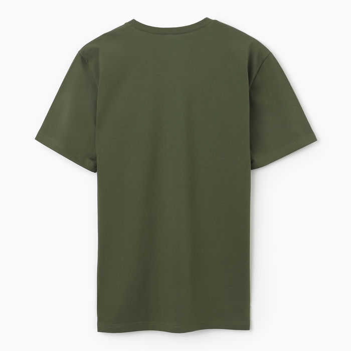 Футболка мужская MINAKU REGULAR FIT: цвет хаки, р-р 56