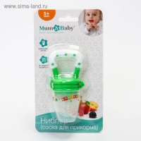 Ниблер &laquo;Вкуснятина&raquo; с силиконовой сеточкой, цвет зелёный