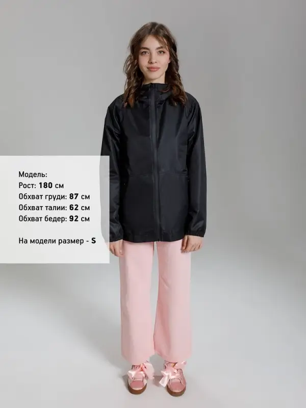 Куртка унисекс Nordvind WR, черная, размер S