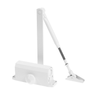 Доводчик дверной ТУНДРА D40WW, до 40 кг, белый Доводчик дверной ТУНДРА D40WW, до 40 кг, белый