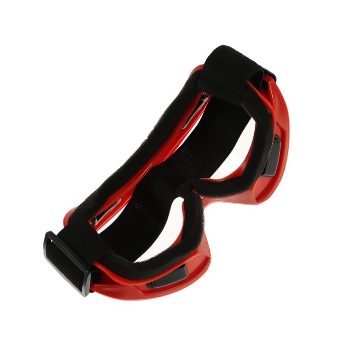 Очки-маска для езды на мототехнике, стекло прозрачное, цвет желтый Очки-маска для езды на мототехнике, стекло прозрачное, цвет желтый