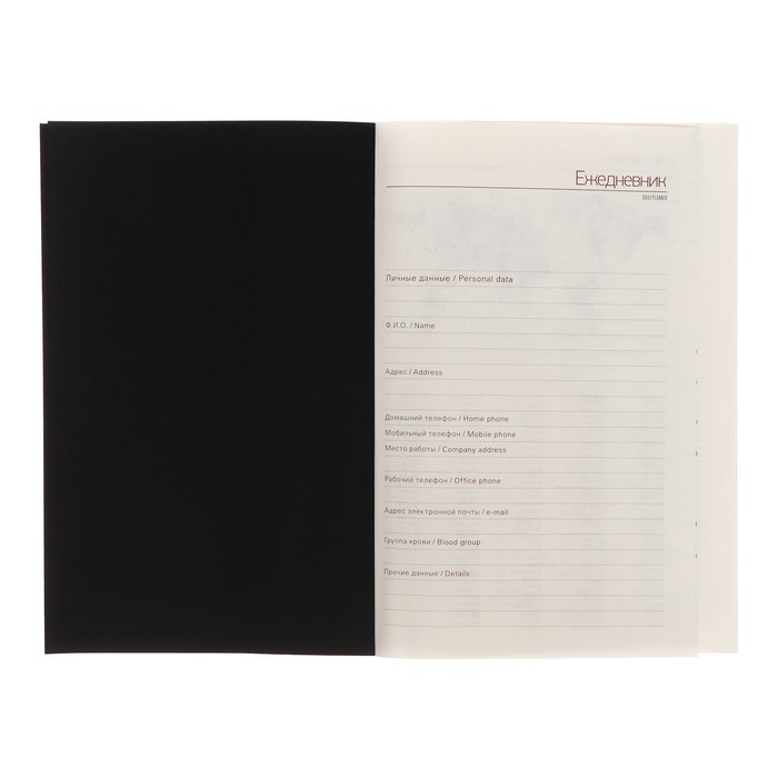 Ежедневник недатированный А5, 136 листов SENATE, обложка искусственная кожа, магнитный хлястик, сменный блок, серый