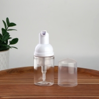 Бутылочка для хранения, с пенообразующим дозатором, 30 мл, цвет прозрачный/белый Бутылочка для хранения, с пенообразующим дозатором, 30 мл, цвет прозрачный/белый