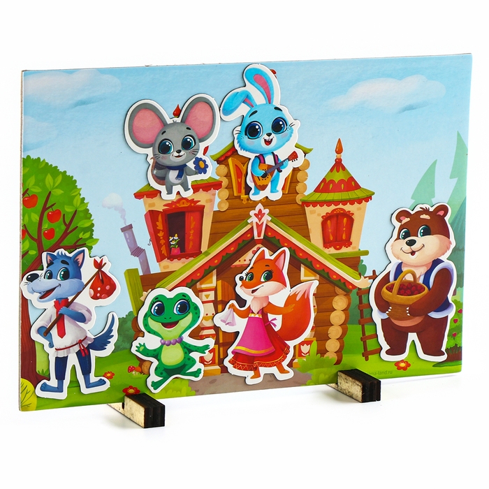 Набор развивающих магнитов. Театр по мотивам русской народной сказки «Теремок» Набор развивающих магнитов. Театр по мотивам русской народной сказки «Теремок»