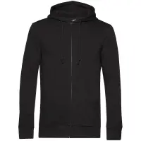 Толстовка на молнии с капюшоном унисекс BNC Inspire (Organic), черная, размер S