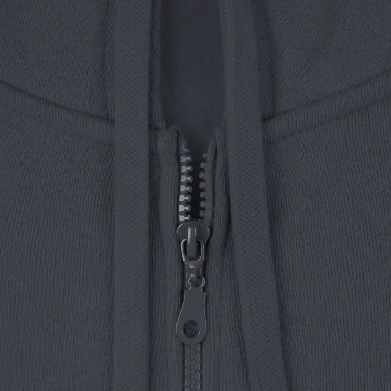 Толстовка на молнии с капюшоном Siverga Heavy 2.0, темно-серая (графит), размер 4XL