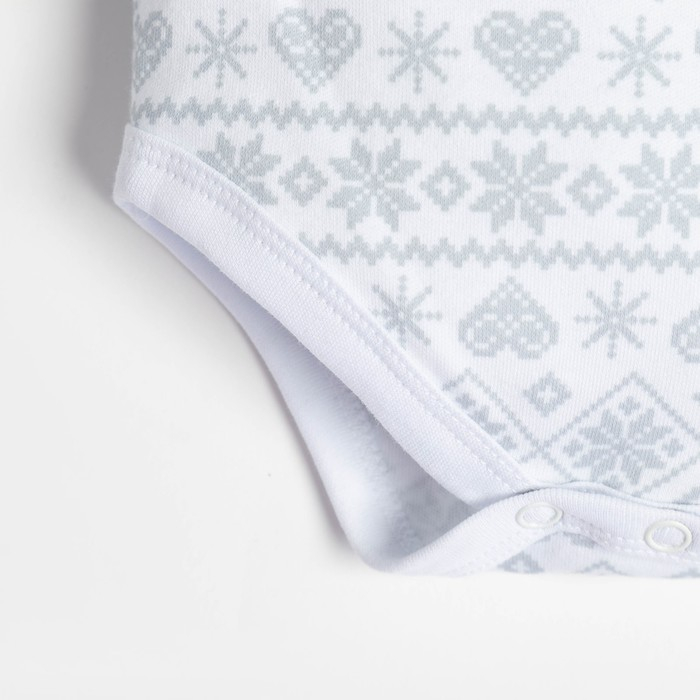 Боди-платье Крошка Я "Первый НГ", рост 62-68 см, белый