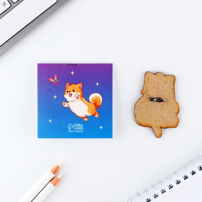 Подарочный набор блокнот и значок «Аниме» Подарочный набор блокнот и значок «Аниме»