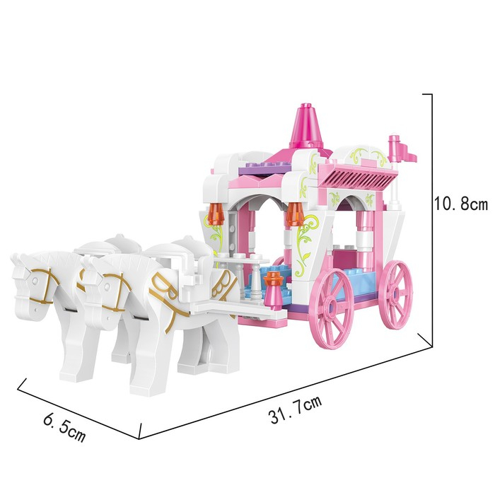 Конструктор «Девчонки: королевская карета», 98 деталей Конструктор «Девчонки: королевская карета», 98 деталей