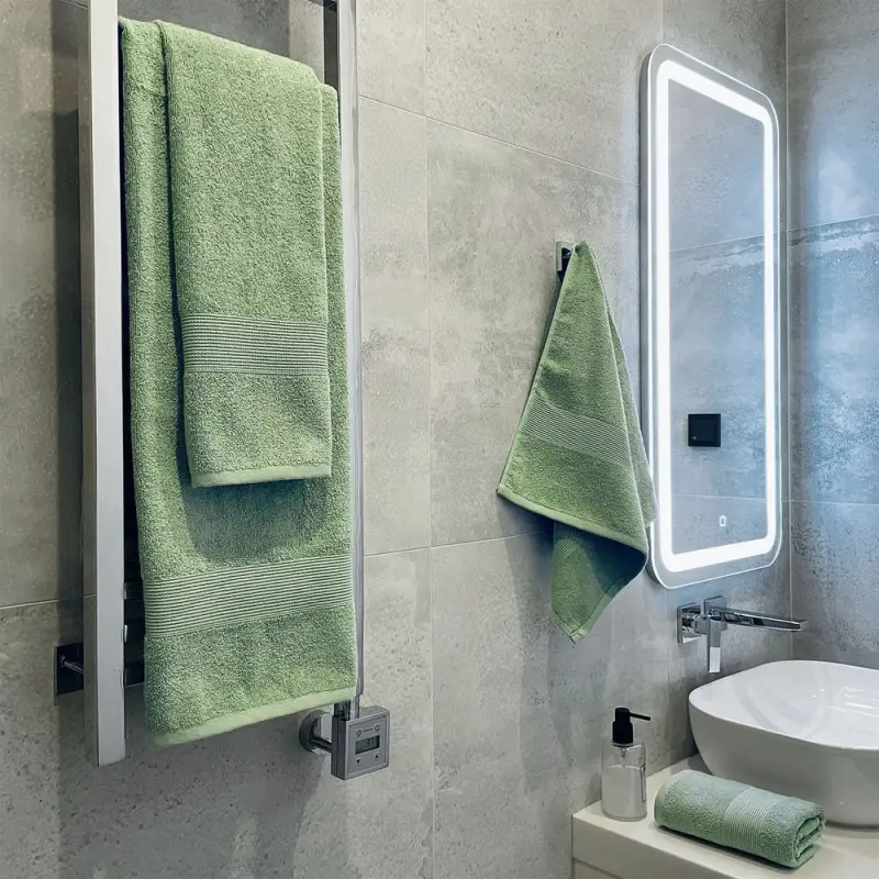 Полотенце махровое &laquo;Тиффани&raquo;, среднее, зеленое, (фисташковый)