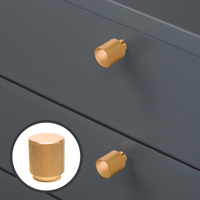 Ручка кнопка CAPPIO PK330, d=30 мм, цвет золото Ручка кнопка CAPPIO PK330, d=30 мм, цвет золото