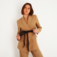 Пояс-кушак, ширина 8.5 см, цвет коричневый Пояс-кушак, ширина 8.5 см, цвет коричневый