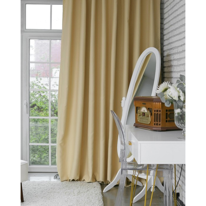 Штора портьерная &laquo;Этель&raquo; 270&times;300 см, двусторонний блэкаут