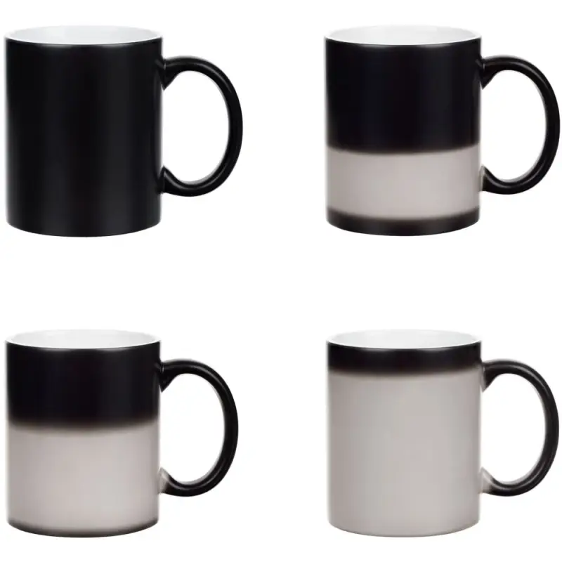 Кружка «Хамелеон», ver.3, матовая, черная Кружка «Хамелеон», ver.3, матовая, черная