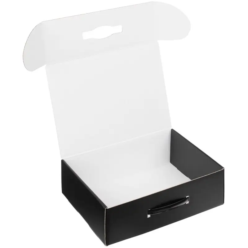 Коробка Matter Light, черная, с черной ручкой Коробка Matter Light, черная, с черной ручкой