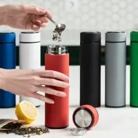 Термос с ситечком Percola, ver.2, синий