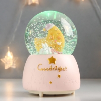 Сувенир полистоун водяной шар свет, музыка "Пёсик спит у месяца" 13х8х8 см Сувенир полистоун водяной шар свет, музыка "Пёсик спит у месяца" 13х8х8 см