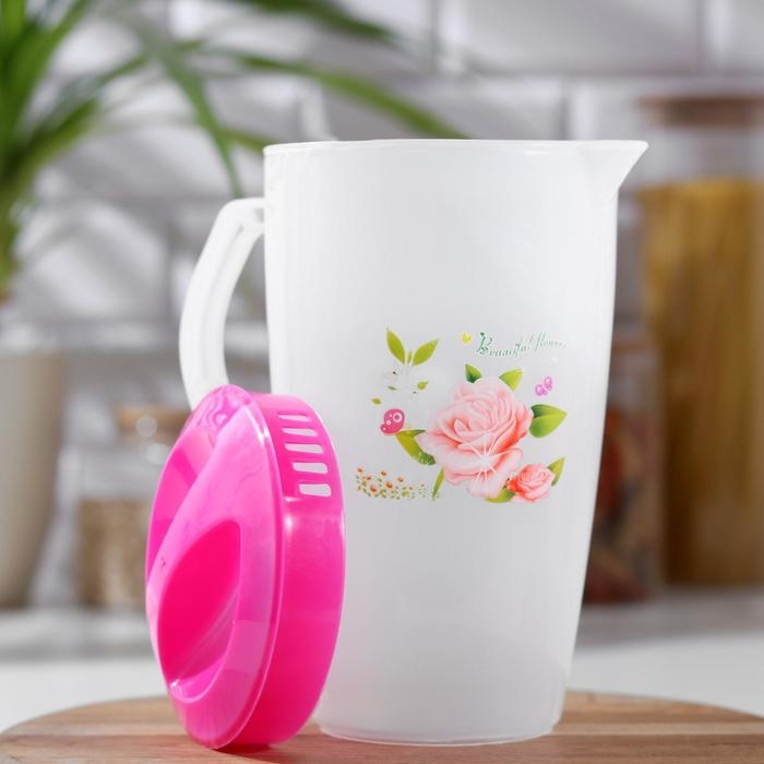 Набор питьевой &laquo;Оазис&raquo;, 5 предметов: кувшин 1,5 л, 4 стакана 200 мл, 17&times;13&times;20 см, цвет МИКС