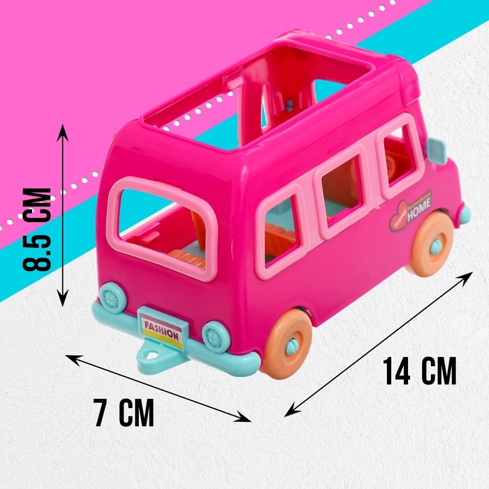 Игровой набор &laquo;Модное путешествие&raquo;: трейлер для путешествий, аксессуары, куклы, МИКС