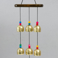 Музыка ветра металл "Эйфелева башня" 7 колокольчиков 60 см