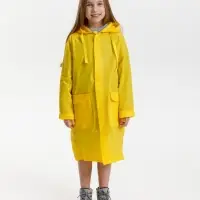 Дождевик детский RainDrop Kids, желтый, 10 лет (рост 130-140)